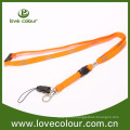 Polyester custom hand phone lanyard with safety buckle